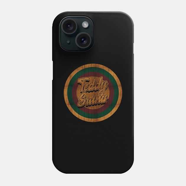 Circle Retro Teddy Swims Phone Case by Electric Tone