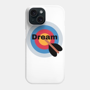 dream red archery target illustration Phone Case