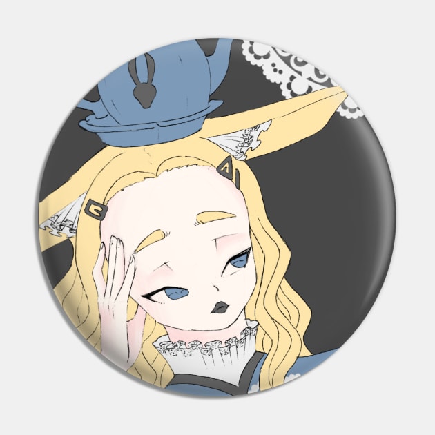 Alice in Wonderland Pin by Hello Kitti Mix