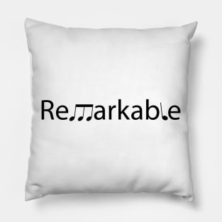 Remarkable typographic design Pillow