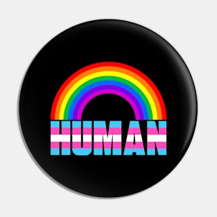 Transgender Pride Rainbow Flag Pin