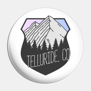 Telluride, Colorado Mountain Crest Sunset Pin