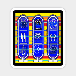 Gamer Egyptian hieroglyphs by LowEndGraphics Magnet