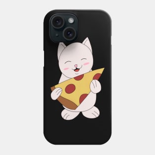 Cat Pizza Time Phone Case