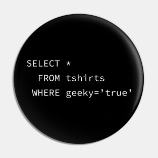 SQL geeky Pin