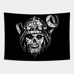 Lich But in White Ink Tapestry