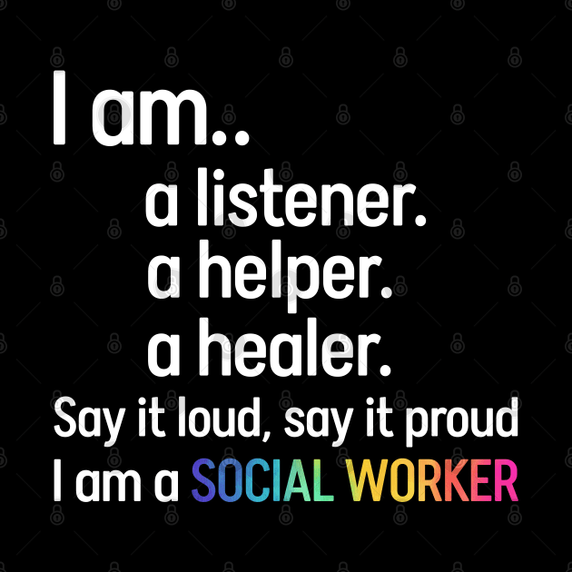 Social Worker Listener Helper Healer by White Martian