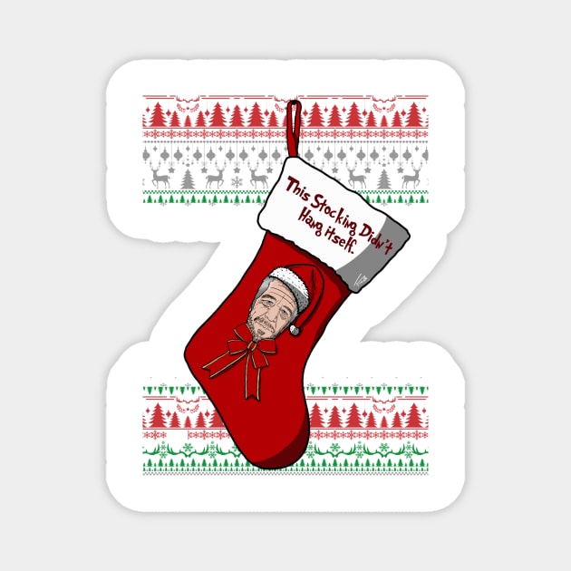 Epstein Christmas Stocking Christmas Sweater Magnet by freezethecomedian