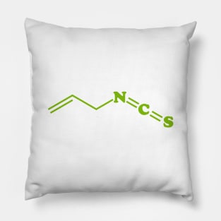 Wasabi Allyl Isothiocyanate Molecular Chemical Formula Pillow