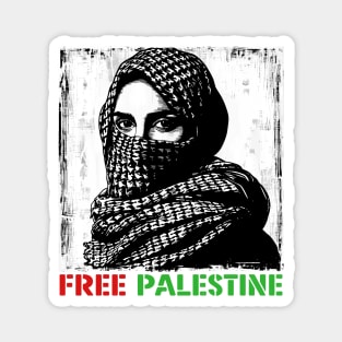 Free Palestine / Original Retro Design Magnet