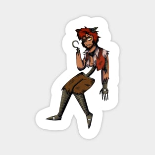 Withered Foxy Gijinka Transparent Magnet