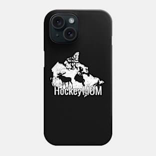 Hockey Mom with Canada and its Reindeer Phone Case