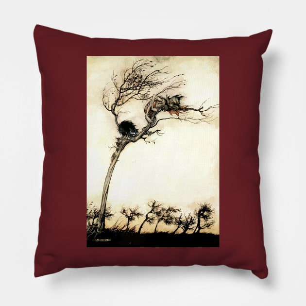 No Evil Thing - Arthur Rackham for Comus Pillow by forgottenbeauty