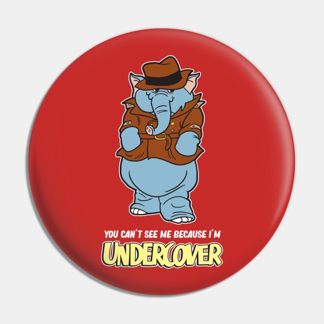 Undercover Elephant Pin by Chewbaccadoll