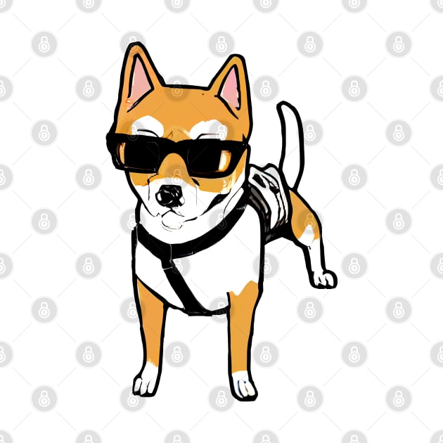 Cool Shiba Inu by etherElric