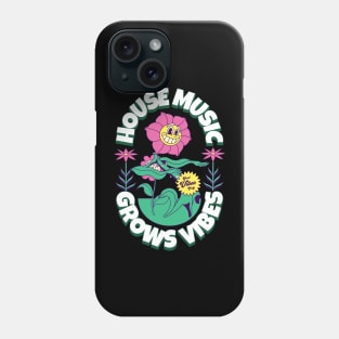 HOUSE MUSIC - Grows Vibes (White/green/pink) Phone Case