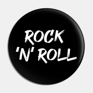 rock n roll logo Pin