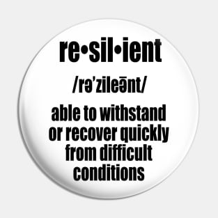 Resilient, Cancer Pin