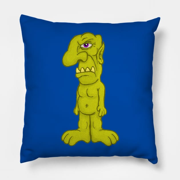 Number One Troll Pillow by MalcolmKirk