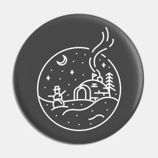 Christmas Snow Pin