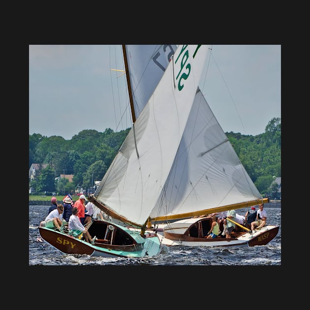 Sailboats on cross tacks by fparisi753