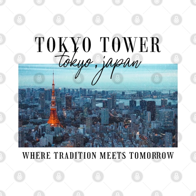 Tokyo Tower Tokyo Japan by Odetee