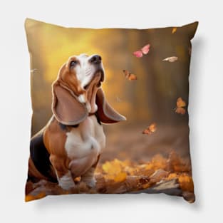 Basset Hound Dog Pet Animal Tranquil Pillow