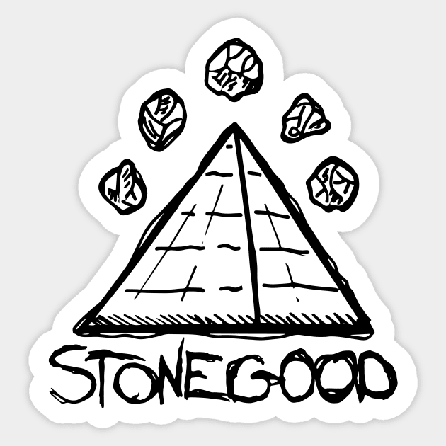 Stonegood - Full Logo 01 - Black - Stonegood - Sticker | TeePublic