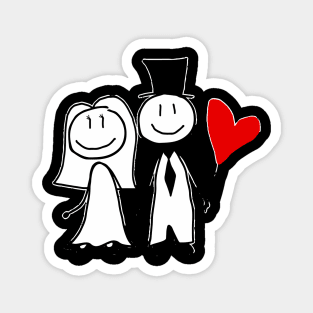 happy valentine's day couple Magnet