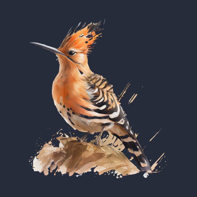 Hoopoe Bird On A Tree 6.0 by CreativeDesignsx