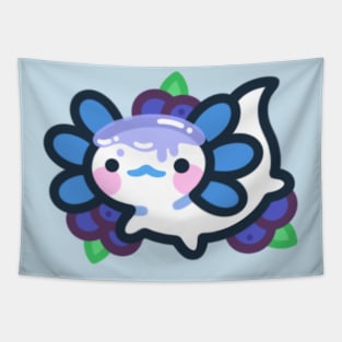 Blueberry Axotol Tapestry