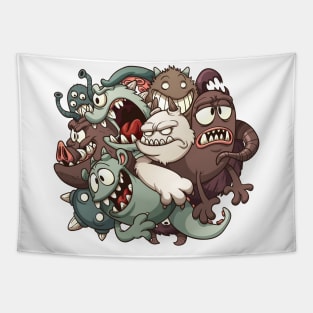 ball monster doodle Tapestry