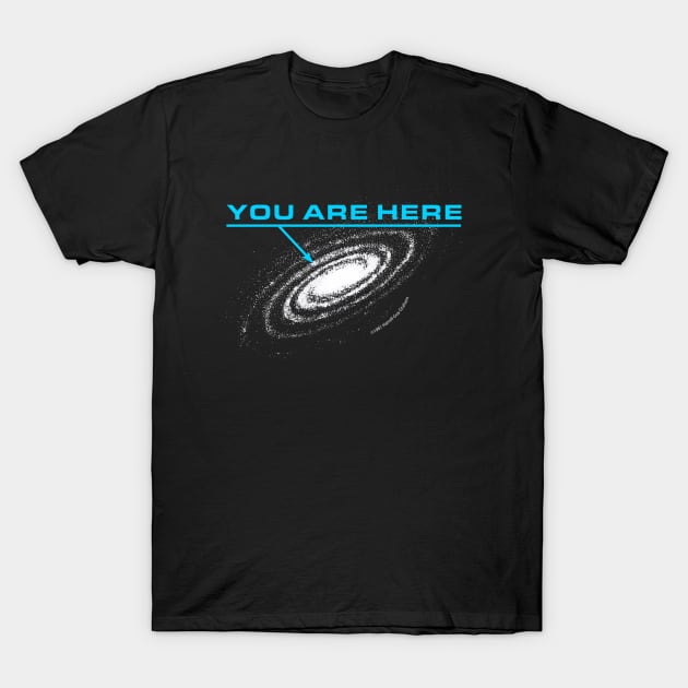 You are here, Milky Way galaxy - Teepublic