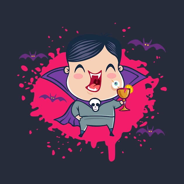 Cute vampire in kawaii style by Sir13