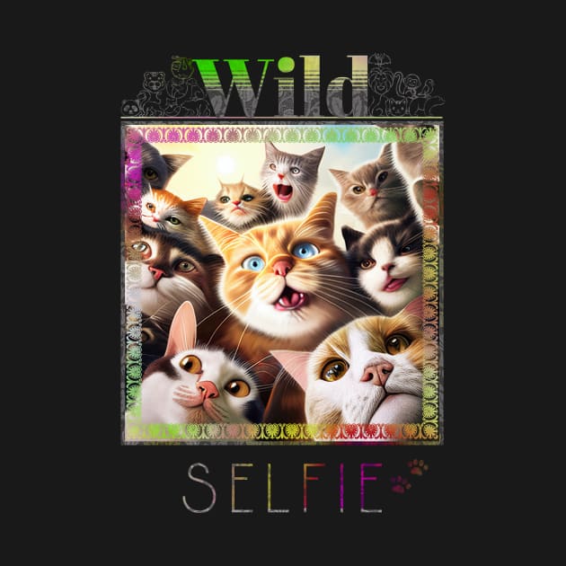 Cat Pet Wild Nature Funny Happy Humor Photo Selfie by Cubebox