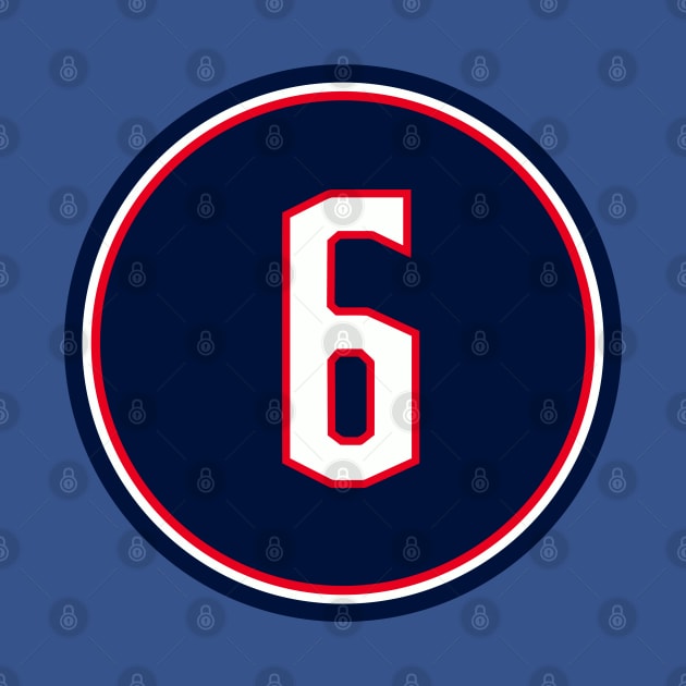 Adam Clendening Number 6 Jersey Columbus Blue Jackets Inspired by naesha stores