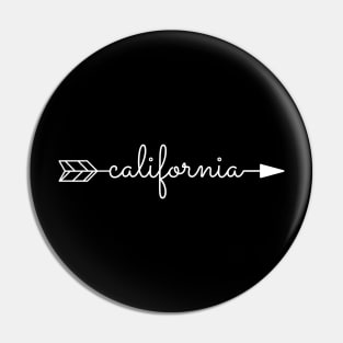 California Arrow In White Pin