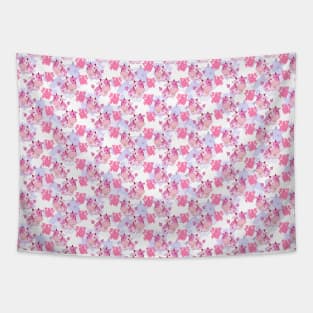 Pink Love Cow Pattern Tapestry