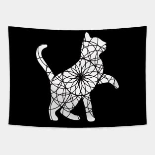 Funny Cat Cat Geometry T-shirt Tapestry