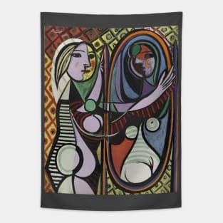 Girl Before A Mirror, 1932, Pablo Picasso Tapestry