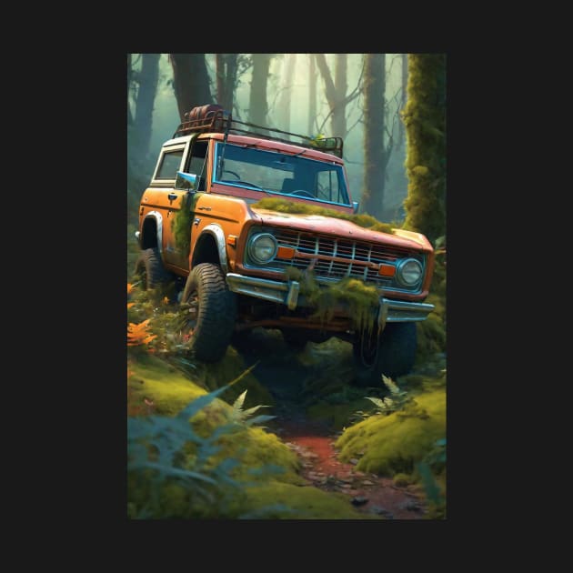 Vintage Lost in Jungle 4x4 by FurryBallBunny