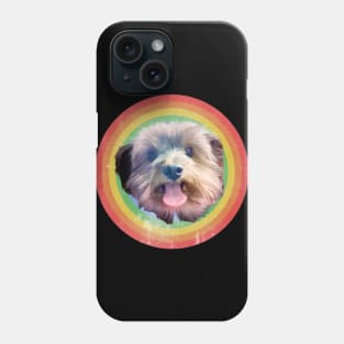 VINTAGE YORKIE RAINBOW Phone Case