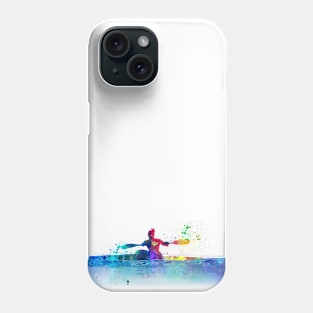 Kayak in watercolor Phone Case