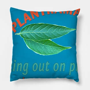 Front Geeking Out on Plants Pillow