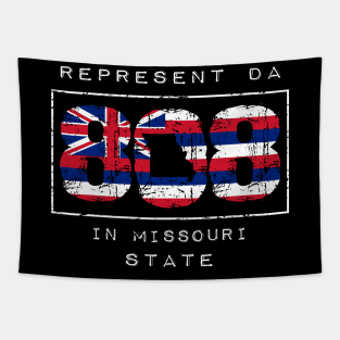 Rep Da 808 in Missouri State by Hawaii Nei All Day Tapestry