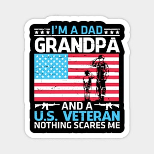 Happy Veteran Memorial Day Grandpa Magnet