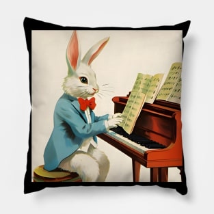 Vintage Easter Postcard Design Pillow