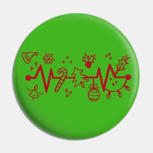 Heartbeat Of Christmas Pin