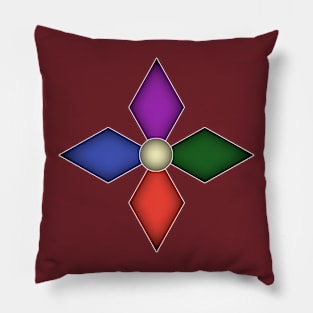 rainbow flower Pillow