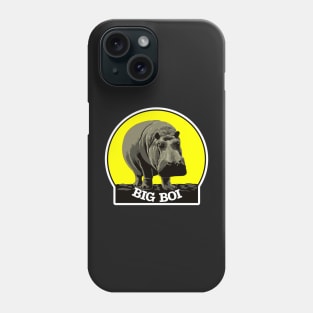 big boi hippo zoo african animal meme Phone Case